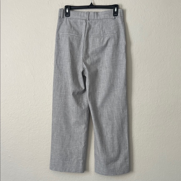 Abercrombie & Fitch Sloane Tailored Wide Leg Pants Gray in Size 6 - Picture 4 of 14